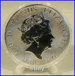 Solid Silver 10oz Britannia Coin Capsule & Original Packing STUNNING COIN 2021