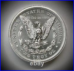 Solid Silver 1878 Morgan Silver $1 Dollar Tribute High Relief Bullion Round