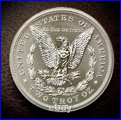 Solid Silver 1878 Morgan Silver $1 Dollar Tribute High Relief Bullion Round