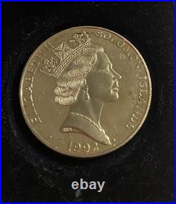 Solid Silver 1992 Olympic 10 Dollar Coin Boxing