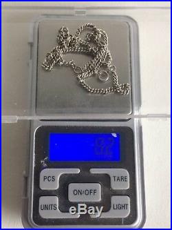 Solid Silver 1oz Bullion Ingot Christmas Design On 925 Silver Chain Necklace