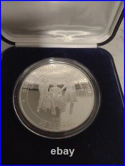 Solid Silver 5oz Coin 1996 Tuvalu lady of the century