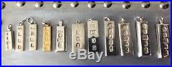 Solid Silver 925 Ingots X11 Total Weight 153g