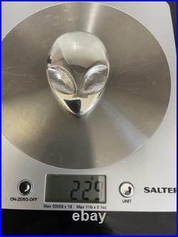 Solid Silver Alien Paperweight
