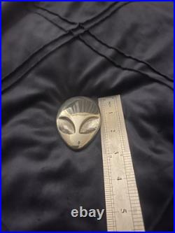 Solid Silver Alien Paperweight Solid Silver Alien Paperweight