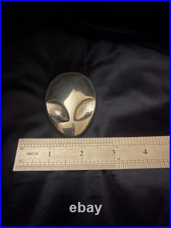 Solid Silver Alien Paperweight