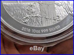 Solid Silver Australian Kookaburra coin 2016 999 Silver 10oz 10 Dollars LARGE