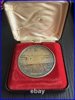 Solid Silver Gilt Medal Commemorating Opening Of London Bridge-Birmingham, 1973
