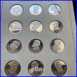 Solid Silver Great Patriots Of The United States Of America Rounds Danbury Mint