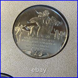 Solid Silver Great Patriots Of The United States Of America Rounds Danbury Mint