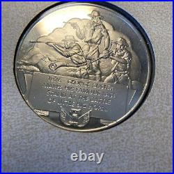 Solid Silver Great Patriots Of The United States Of America Rounds Danbury Mint