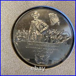 Solid Silver Great Patriots Of The United States Of America Rounds Danbury Mint