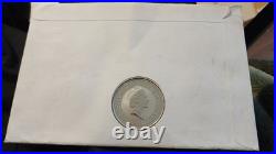 Solid Silver Kookaburra 1oz Coin 999 Silver In First Day Cover