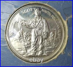 Solid Silver New Zealand Museum Canterbury South Pole Diamond Anniversary Coin