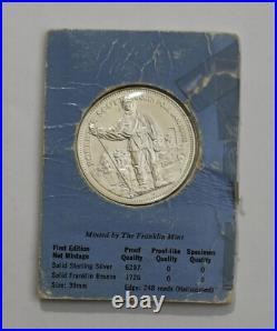 Solid Silver New Zealand Museum Canterbury South Pole Diamond Anniversary Coin