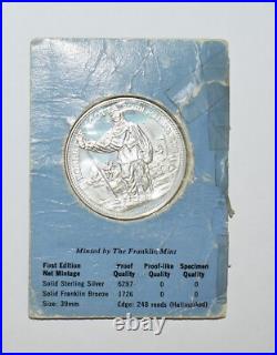 Solid Silver New Zealand Museum Canterbury South Pole Diamond Anniversary Coin