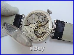 Solid Silver Omega Men's Swiss wristwatch 15 Jew. SERVICED No Reserved