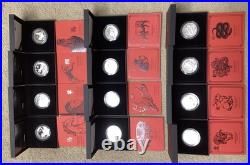 Solid Silver Proof Royal Mint Limited Edition Chinese Lunar Coin Set