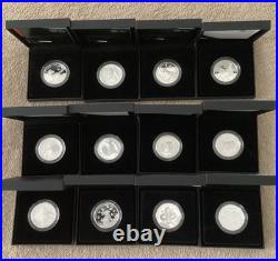 Solid Silver Proof Royal Mint Limited Edition Chinese Lunar Coin Set