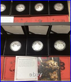 Solid Silver Proof Royal Mint Limited Edition Chinese Lunar Coin Set