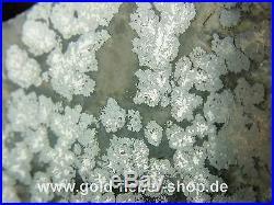 Solid Silver Reiche Level Crystals on Matrix, Nugget Canada 369 Gram 95
