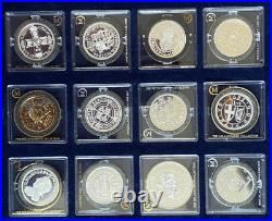 Solid Silver The Millionaires Collection FULL Set of 24 PROOF Coins in Case