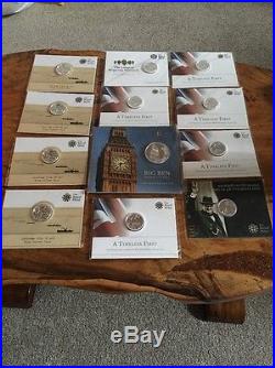 Solid Silver Uk £20 Coin Lot