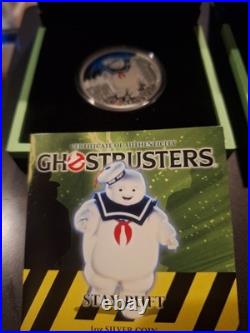 Solid Silver coins, set of (3) Ghostbusters by Perth Mint. 9999 proof quality