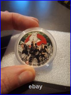 Solid Silver coins, set of (3) Ghostbusters by Perth Mint. 9999 proof quality