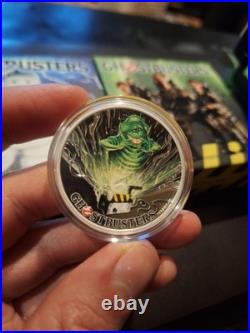 Solid Silver coins, set of (3) Ghostbusters by Perth Mint. 9999 proof quality