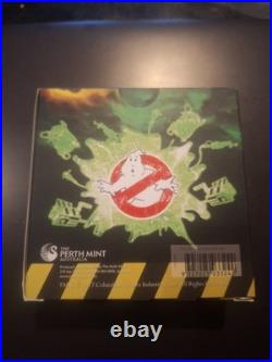 Solid Silver coins, set of (3) Ghostbusters by Perth Mint. 9999 proof quality