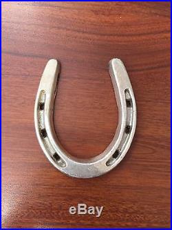 Solid Sterling Silver Bar Lucky Horseshoe. 925 Heavy 168.60 Grams