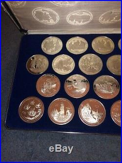 Solid Sterling Silver Discovery Of America 500th Anniversary Coin Collection