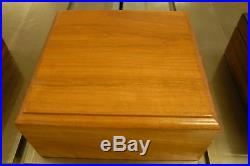 Solid cherry (48) slabs storage coin box for pcgs