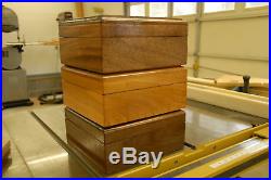 Solid cherry (48) slabs storage coin box for pcgs