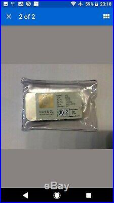 Solid silver bar 500g, mint