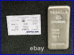 Solid silver bullion bars 1Kg