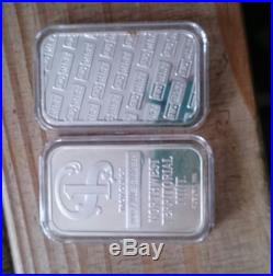 Solid silver bullion bars 42oz collection