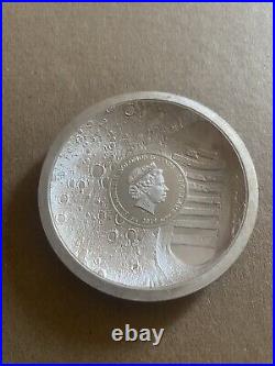 Solomon Islands 5 Dollar 50g Solid Silver 50 years man on the moon