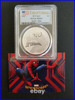 Spiderman 1oz. 9999 Solid Silver Tuvalu Dollar 2017