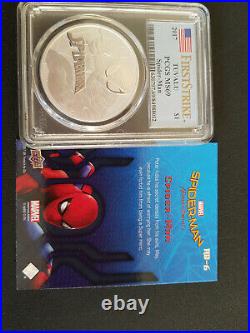 Spiderman 1oz. 9999 Solid Silver Tuvalu Dollar 2017