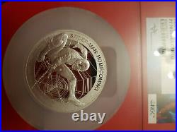 Spiderman 5oz. 999 Solid Silver Spiderman Spider Man Homecoming Proof Coin