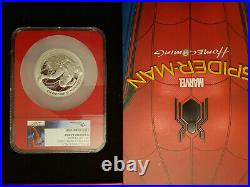 Spiderman 5oz. 999 Solid Silver Spiderman Spider Man Homecoming Proof Coin