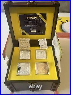 SpongeBob 1oz Silver Bullion Four Coin Set EXTREMELY RARE Low Number #00191