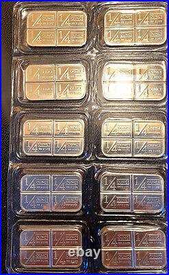 Stagecoach 1 oz Troy. 999 Fine Solid Silver Divisable Bar 10 Bars