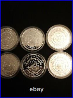 Star Trek The Next Generation Solid Silver Proof 6 Coin Set Pobjoy Mint Ships