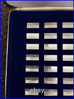 Sterling Silver Classic Cars Ingot Collection. 925 x 63 BOX Franklin Mint + COA