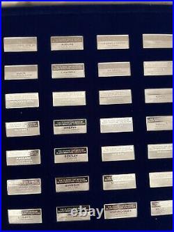 Sterling Silver Classic Cars Ingot Collection. 925 x 63 BOX Franklin Mint + COA