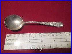 Sterling Silver S. Kirk Son Repousse Round Bullion Spoon Rare at 5 Like This