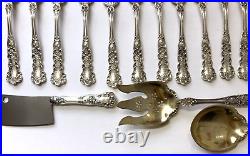 Sterling Silver Set Flatware Gorham Buttercup 62 Pieces Antque